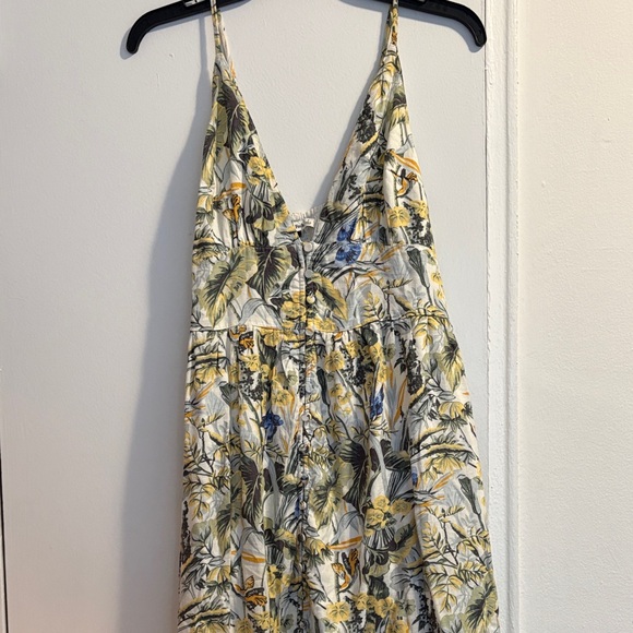 Abercrombie & Fitch Plunge Floral Tropical V-Neck Maxi Dress - Picture 6 of 7